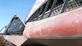 Foto de Sellado elstico de uniones de chapas del 'casco del puente' de la Expo en Zaragoza