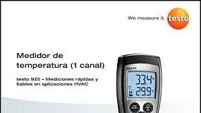 Foto de testo 925: Instrumento de medição de temperatura 1 canal (catálogo)