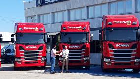 Foto de Transursedis se suma a la apuesta por el gas con la incorporacin de 5 Scania R410 de GNL