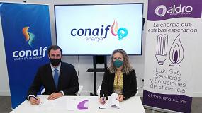 Foto de Conaif firma un acuerdo con Aldro para comercializar energa bajo la nueva marca Conaif Energa
