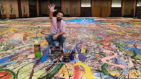 Fotografia de [es] Sacha Jafri crea el lienzo ms grande del mundo con pintura donada por AkzoNobel