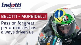 Foto de Belotti, sponsor del vicecampen del Moto GP Franco Morbidelli