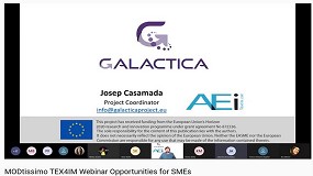 Foto de La AEI Txtils presenta Galactica en el webinar de TEX4IM