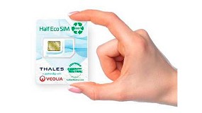 Foto de Tarjeta Eco-SIM de Thales y Veolia: una tarjeta SIM fabricada con frigorficos reciclados
