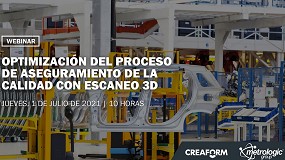 Foto de Creaform y Metrologic organizan un webinar sobre Optimizacin del proceso de aseguramiento de la calidad con escaneo 3D