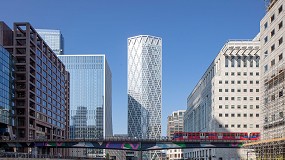 Foto de Soluciones innovadoras Wicona en la torre residencial ms alta de Canary Wharf en Londres