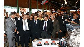 Foto de Nicols Sarkozy visita la sede del Grupo Ciat