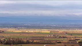 Foto de Lleida, campo de ensayo sobre predicción climática y gestión del agua en agricultura