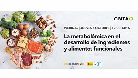 Foto de CNTA organiza un webinar sobre las ventajas de la metabolómica en el desarrollo de alimentos funcionales