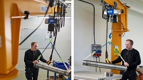 Foto de Abus instala gras pluma en una empresa sueca de mantenimiento de mquinas-herramienta