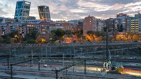 Foto de La pilotadora de rotacin Liebherr LB 24-270 de Cimentalia trabaja en las obras de Madrid Nuevo Norte