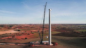 Foto de Transbiaga contribuye en el montaje del mayor parque elico de Espaa con tres gras nuevas Liebherr LG 1750