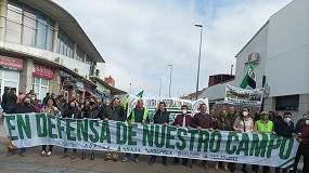 Foto de Manifestacin de agricultores en la inauguracin de AgroExpo en Don Benito