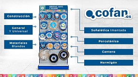 Picture of [es] Cofan presenta una nueva solucin expositiva para su gama de discos de diamante