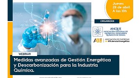 Foto de A3e y Anque abordarn la gestin energtica y descarbonizacin en la industria qumica en su prximo webinar