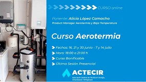 Foto de Actecir organiza un curso online sobre aerotermia