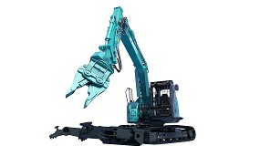 Foto de Kobelco ampla su gama de reciclaje con la presentacin de la SK140SRD-7 multi desguace