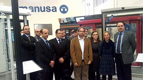 Foto de Ernest Benach, presidente del Parlament de Catalunya, visita las instalaciones de Manusa