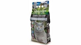 Foto de Classic Cat Litter, la arena para gatos compuesta de bentonita de Arquivet, ahora en sacos de 5 kg.