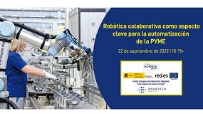 Foto de Smartech Clúster organiza la jornada Robótica colaborativa como aspecto clave para la automatización de la pyme