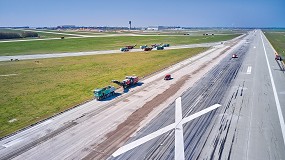 Foto de 15 fresadoras Wirtgen para retirar 350.000 toneladas de hormigón en el aeropuerto de Leipizig