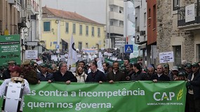 Foto de Agricultores manifestaram-se em Mirandela 