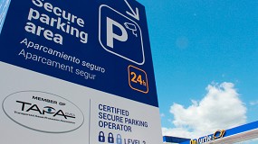 Foto de OnTurtle renueva el certificado de seguridad Tapa en el parking para camiones de la Junquera