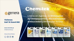 ChemiTek presenta en Genera sus soluciones para limpieza solar