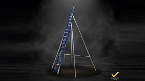 Foto de Iruladder de Irudek: la escalera certificada como sistema de anclaje