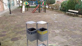 Foto de Sabiñánigo instala papeleras de recogida selectiva de residuos en parques y jardines