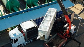 Foto de Acciona muestra cmo se ha transportado, instalado y puesto en servicio una planta piloto de concentracin de salmueras