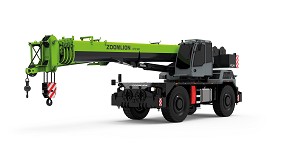 Zoomlion presenta en Samoter su gra todoterreno RTC 500 y nuevas plataformas con batera de litio