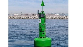 Foto de Las boyas de elastmero EBM22HV de Mesemar mejoran la seguridad martima en el Puerto Baha de Algeciras
