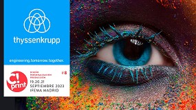 Foto de thyssenkrupp Plastic Ibrica presenta sus novedades para la comunicacin visual en C!Print Madrid 2023