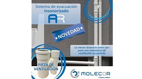 Foto de Molecor lanza al mercado su nueva pieza de ventilación del Sistema Insonorizado AR®