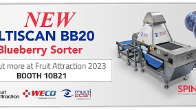Multiscan Technologies presenta en Fruit Attraction la nueva selectora de arndanos que complementa la lnea de clasificacin de WECO