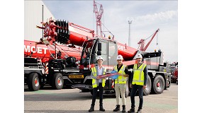 Foto de Mammoet incorpora a su flota la primera gra elctrica hidrulica, una Liebherr LTC 1050-3.1E