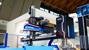 Foto de El ThundeRbot, el robot de entrada superior ms rpido de Sepro, en Fakuma