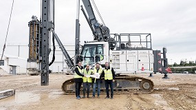 Foto de Cndido Zamora Geomecnica adquiere la primera mquina de hinca Liebherr LRH 100.1 en Espaa