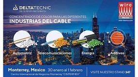 Foto de Delta Tecnic mostrar en Wire Mxico 2024 el papel del masterbatch en la fabricacin de cables