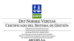 Foto de Arcusin recibe el certificado ISO 9001