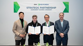 CNH y HD Hyundai anuncian en CES un programa conjunto de innovacin para el sector de la construccin