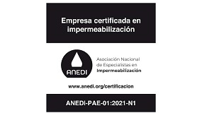 Foto de La certificacin emitida por la Asociacin Nacional de Especialistas en Impermeabilizacin, ANEDI, garantiza la calidad de las obras realizadas por empresas especializadas