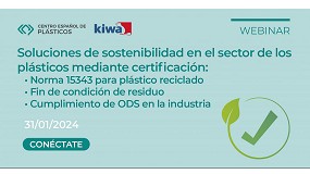 Foto de Un webinar del CEP y Kiwa se centrar en las soluciones de sostenibilidad de los plsticos mediante certificacin