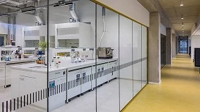 Foto de Laboratório da Hasselt University escolhe vidros resistentes ao fogo Pyrobel Vision Line