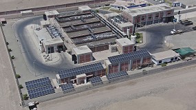 Foto de La planta de tratamiento de aguas residuales de La Chira (Per) usar energa fotovoltaica para operar