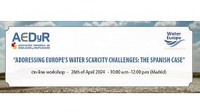 Foto de AEDyR y Water Europe celebran el seminario virtual Afrontar los retos de la escasez de agua en Europa - El caso espaol