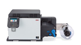 Foto de Finalizador digital DTM LF140e e impresora de etiquetas OKI Pro1050: La solucin perfecta para impresin y finalizar de etiquetas en casa y a demanda