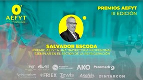 Foto de Salvador Escoda Fors recibe el Premio Aefyt a una trayectoria profesional ejemplar en el sector de la refrigeracin