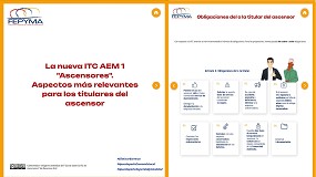 Foto de Fepyma ofrece informacin la nueva ITC AEM 1 de Ascensores a propietarios y administradores de fincas